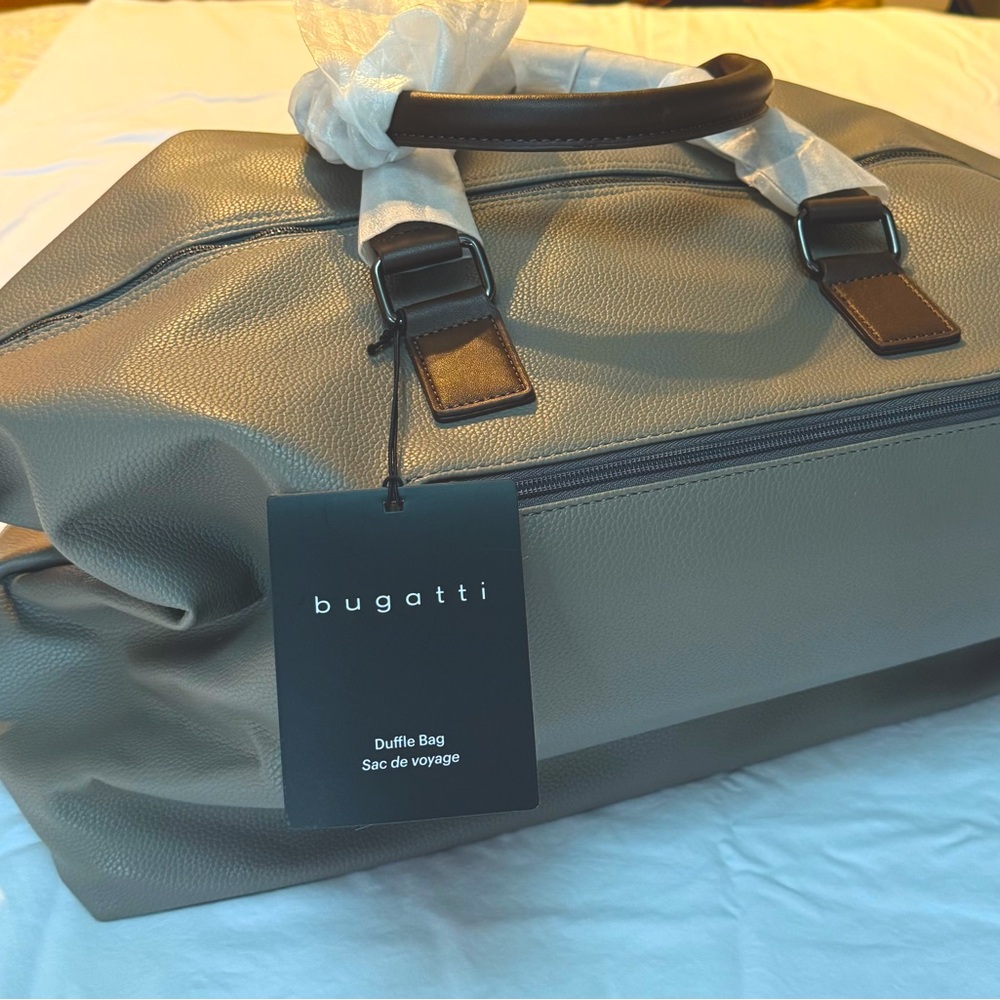 Bugatti Tan Duffel Bag with Brown Details